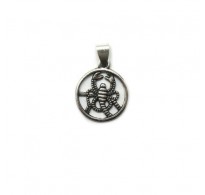 PE001392 Genuine sterling silver pendant charm solid hallmarked 925 zodiac sign Scorpio